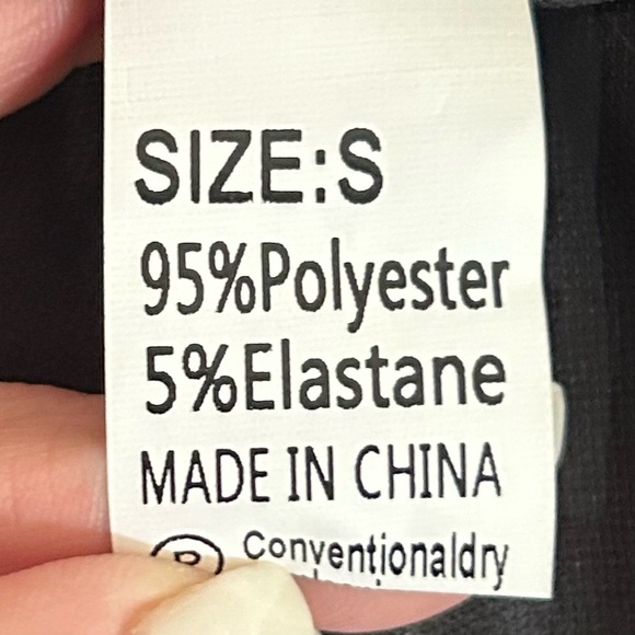 New Elegant Black Tie-Front ruffle Dress w chiffon overlay black size small - Picture 9 of 9